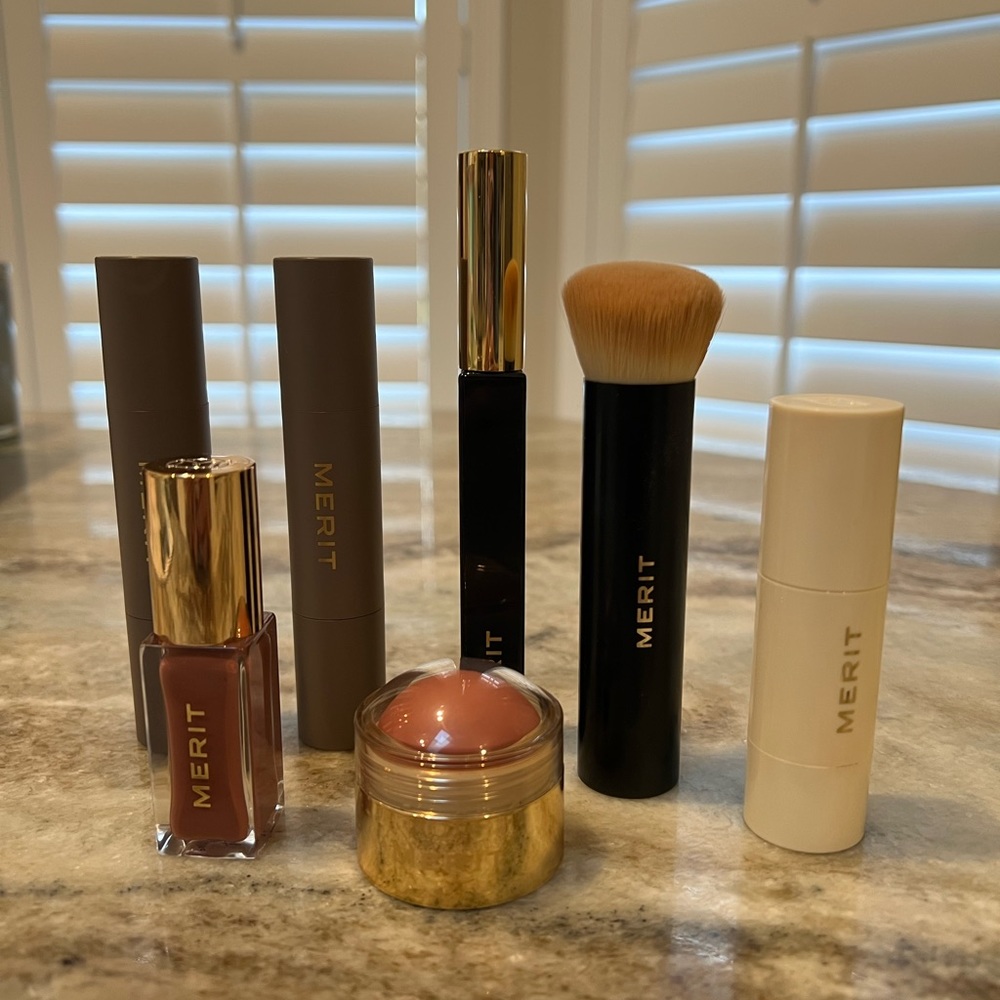 MERIT beauty makeup bundle - used twice